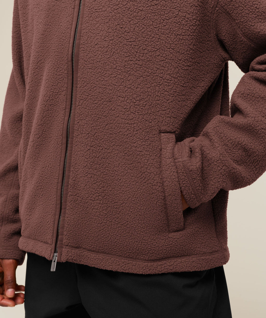 Gymshark Fleece Zip Through Jacket - Espresso Brown - 4