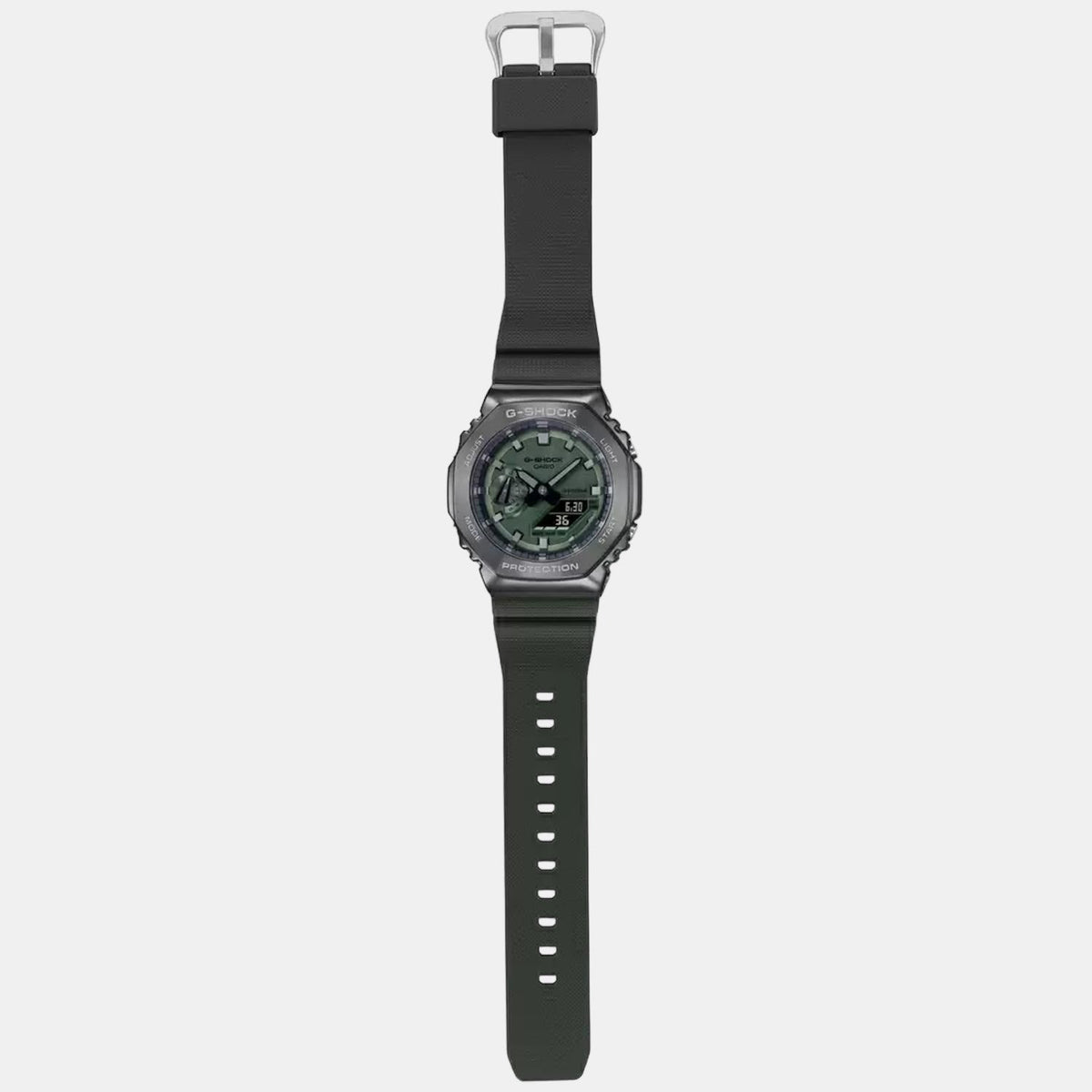 Casio G-Shock Men Quartz Green Dial Analog-Digital Resin Watch G1160 - 5