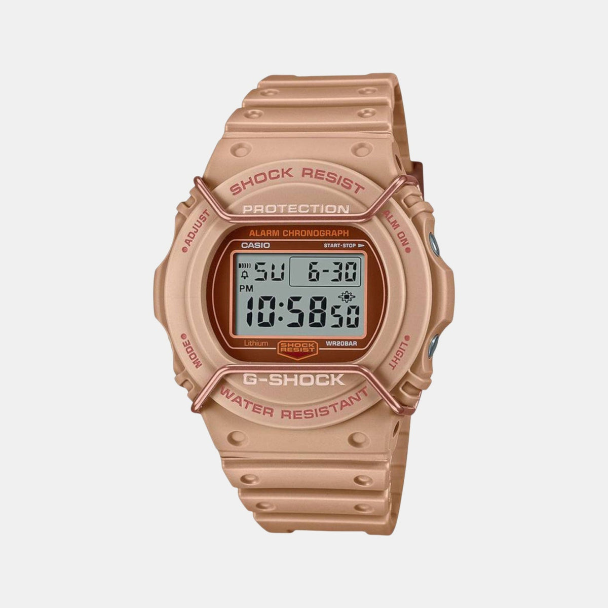 Casio G-Shock Men Quartz Grey Dial Digital Resin Watch G1336 - 1