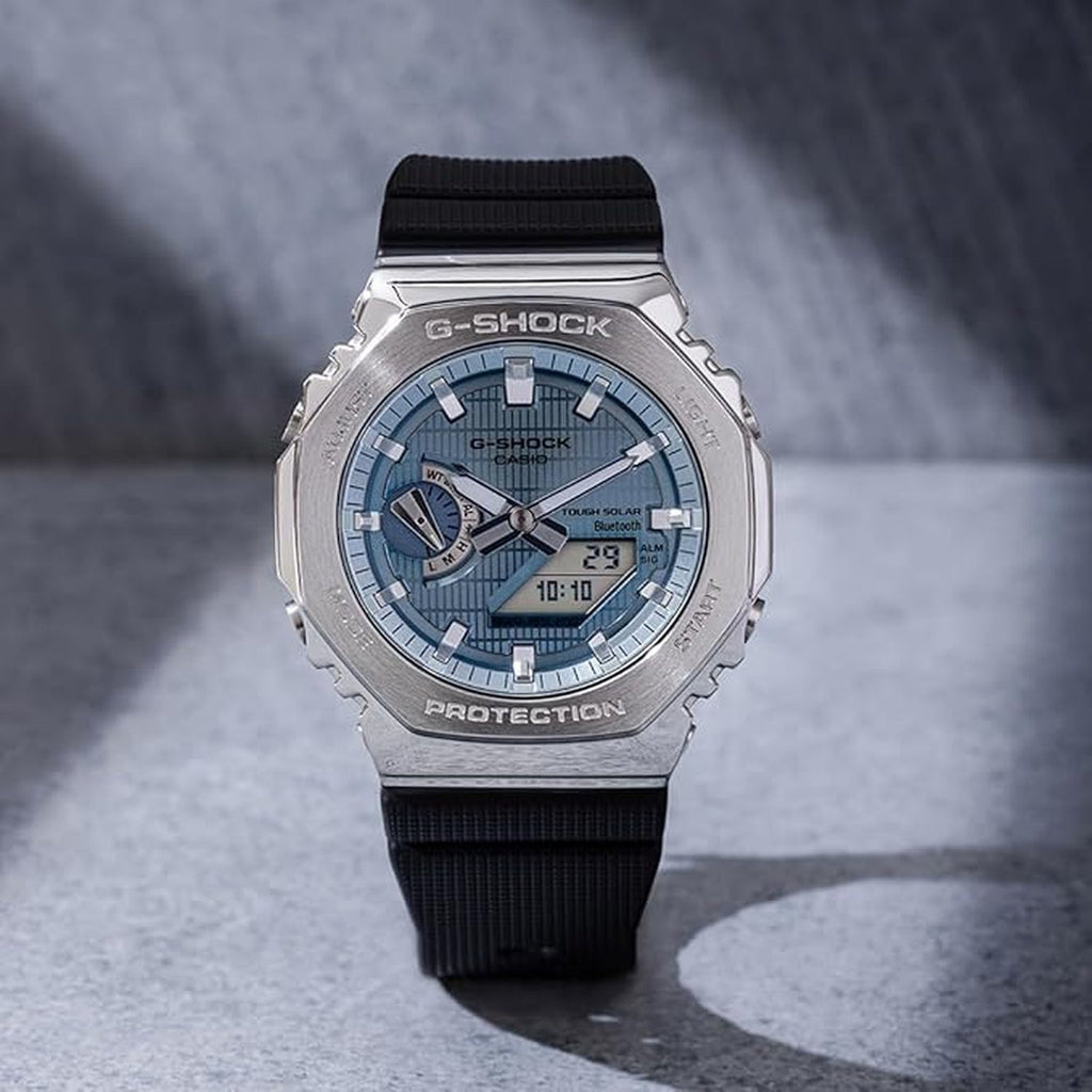 Casio G-Shock Men Quartz Blue Dial Analog-Digital Resin Watch G1582 - 2