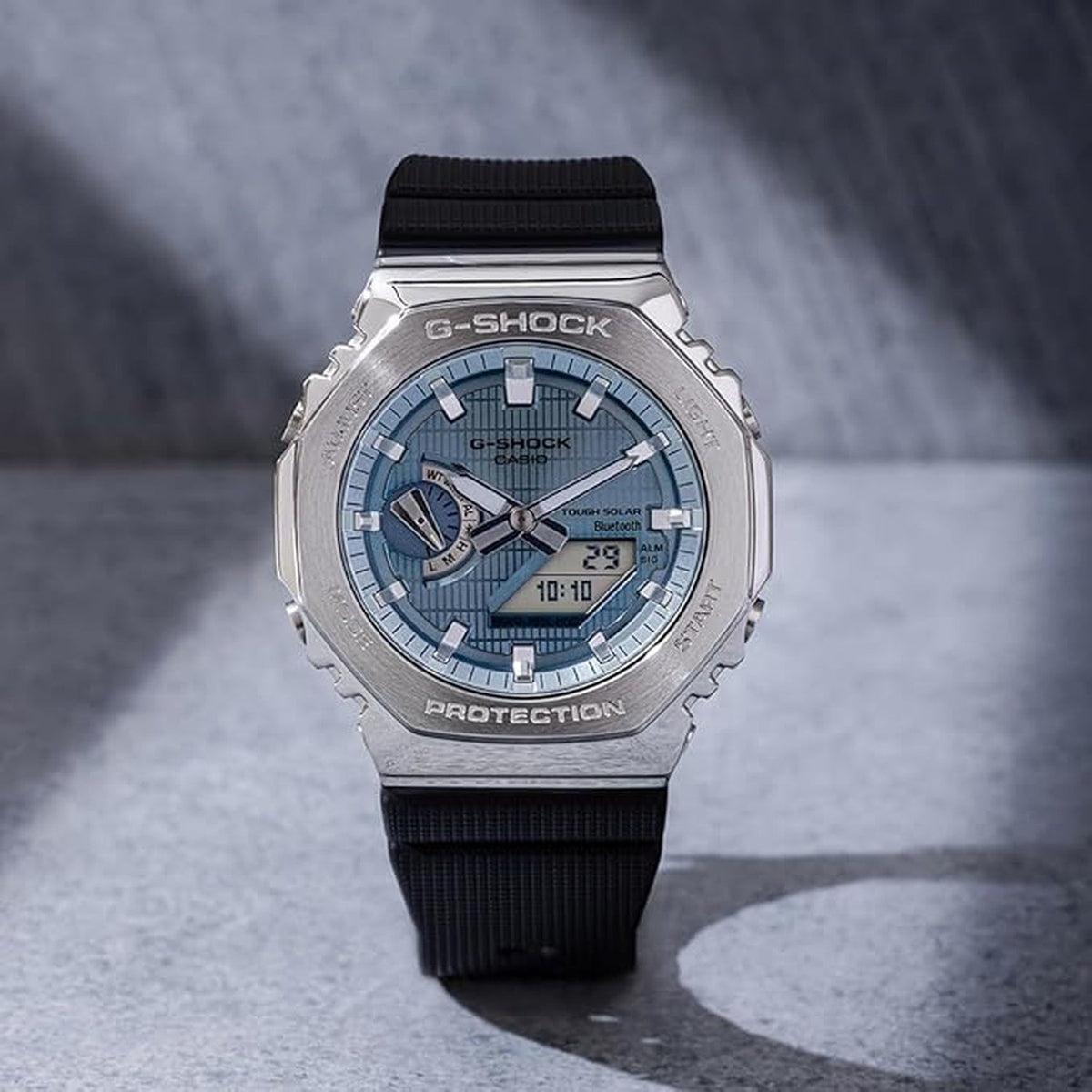 Casio G-Shock Men Quartz Blue Dial Analog-Digital Resin Watch G1582 - 2