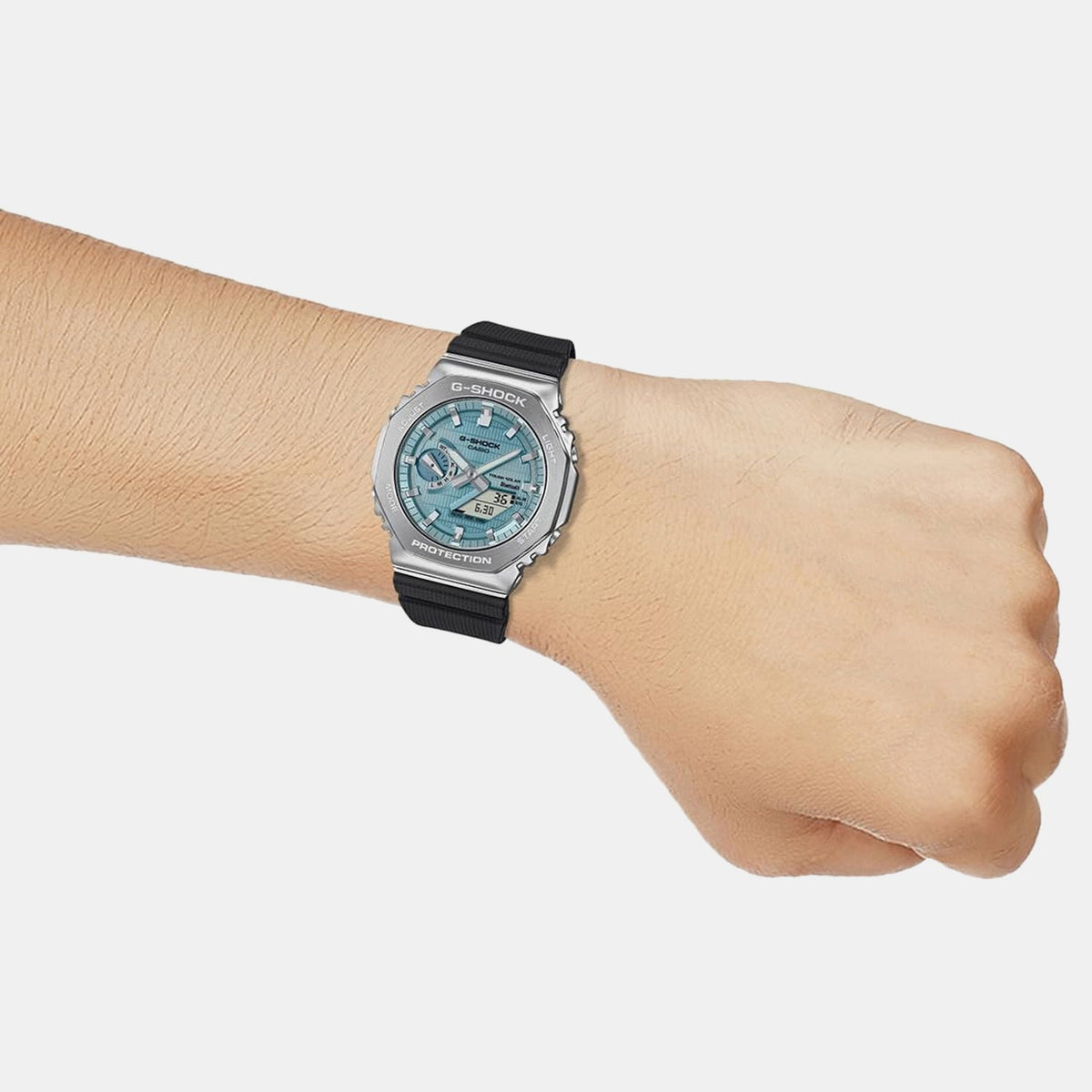 Casio G-Shock Men Quartz Blue Dial Analog-Digital Resin Watch G1582 - 4