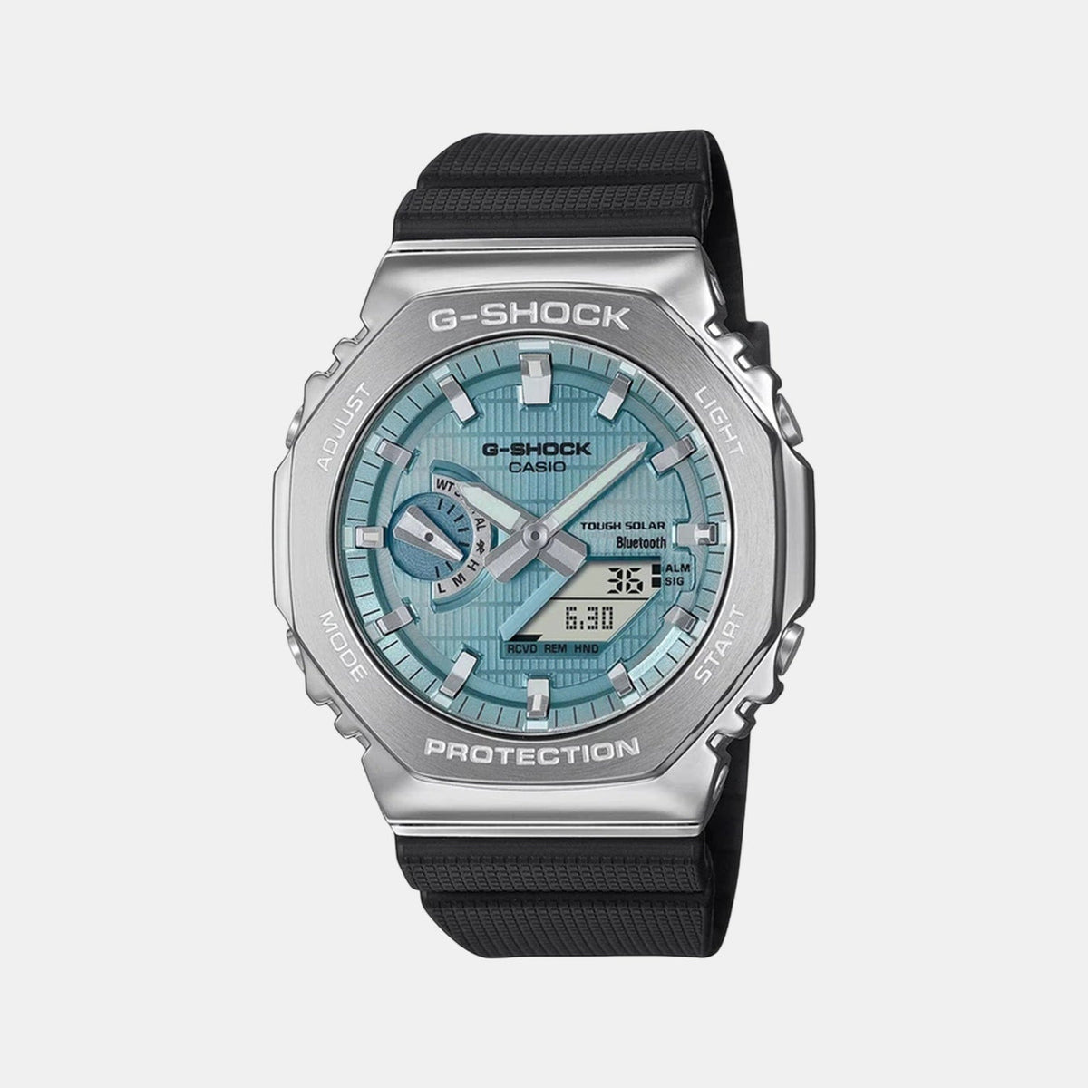 Casio G-Shock Men Quartz Blue Dial Analog-Digital Resin Watch G1582 - 1