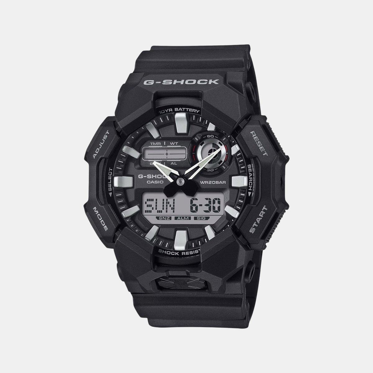 Casio G-Shock Men Quartz Black Dial Analog-Digital Resin Watch G1601 - 1