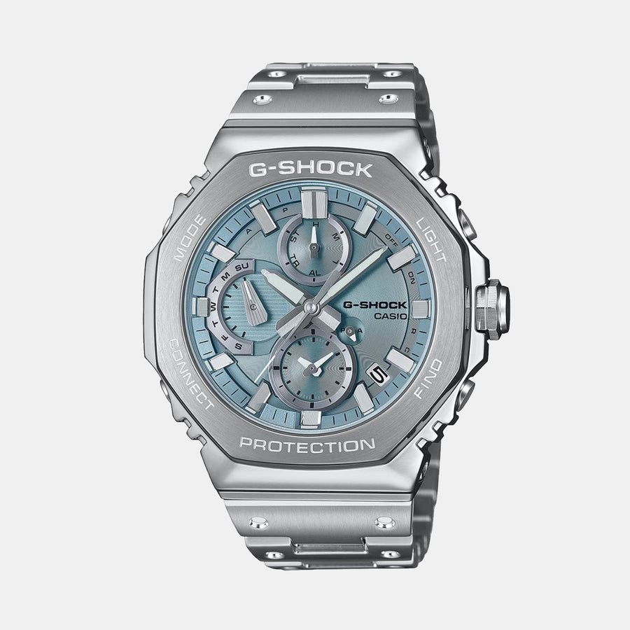 Casio G-Shock Men Quartz Blue Dial Chronograph Stainless Steel Watch G1630