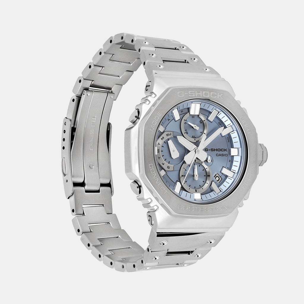 Casio G-Shock Men Quartz Blue Dial Chronograph Stainless Steel Watch G1630 - 3