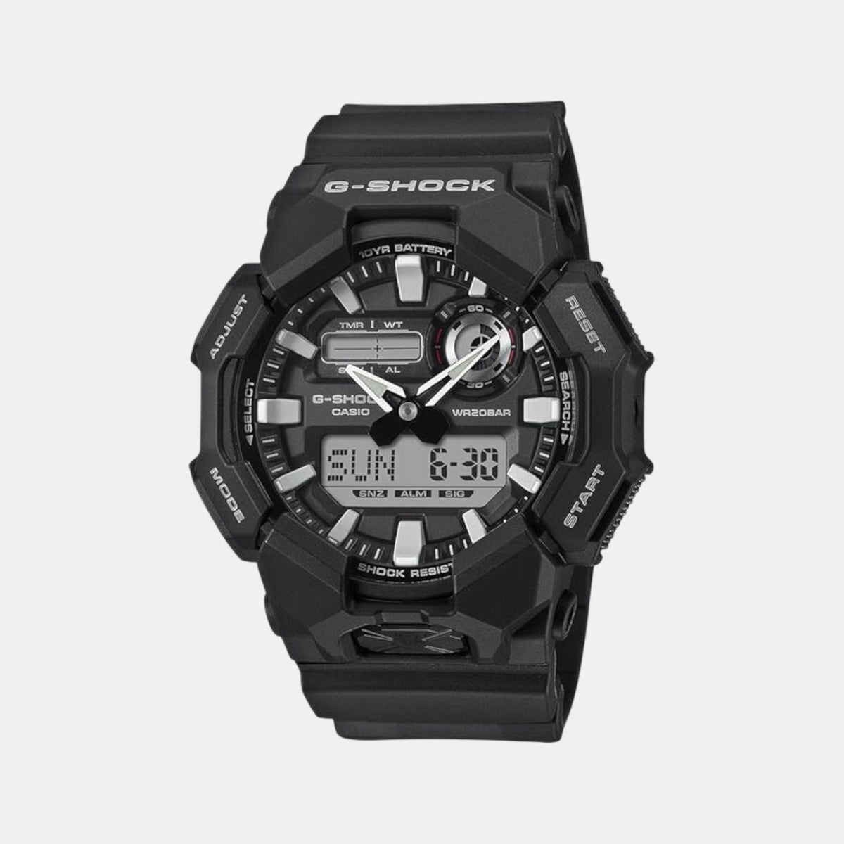 Casio G-Shock Men Quartz Black Dial Analog-Digital Resin Watch G1675 - 1