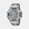 Casio G-Shock Men Quartz Silver Dial Analog-Digital Stainless Steel Watch G1687 - 1