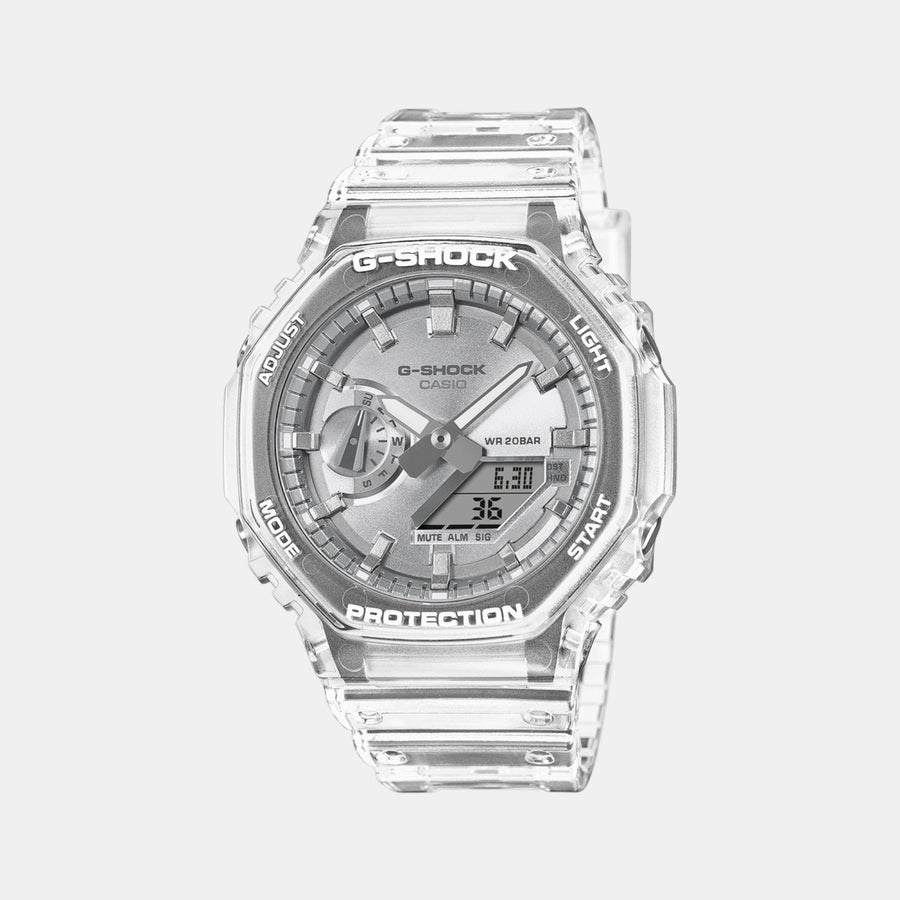 Casio G-Shock Men Quartz Silver Dial Analog-Digital Resin Watch G1691
