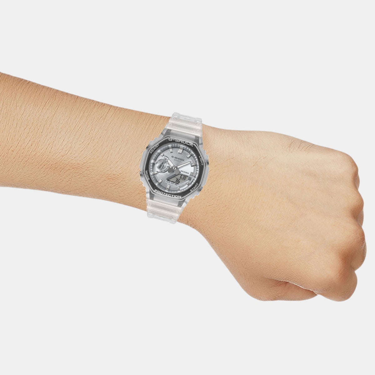 Casio G-Shock Men Quartz Silver Dial Analog-Digital Resin Watch G1691 - 4