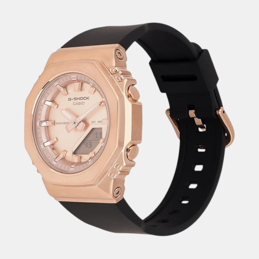 Casio G-Shock Women Quartz Rose Gold Dial Analog-Digital Resin Watch G1693 - 5