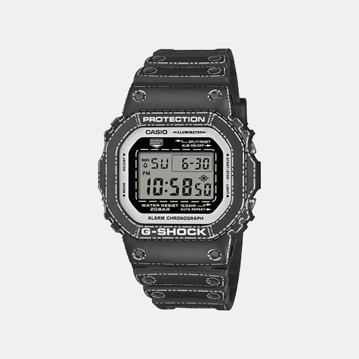 Casio G-Shock Men Quartz Black Dial Digital Resin Watch G1746 - 1