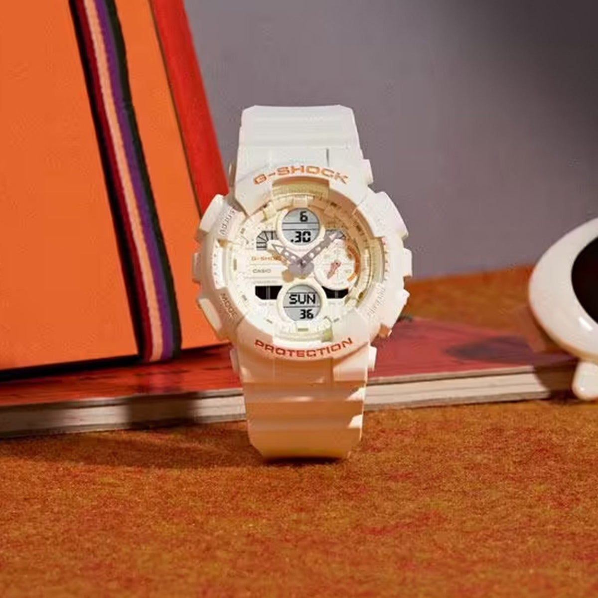 Casio G-Shock Women Quartz Cream Dial Analog-Digital Resin Watch G1780 - 3