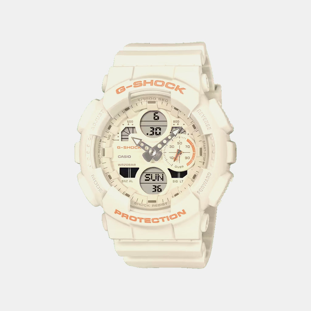 Casio G-Shock Women Quartz Cream Dial Analog-Digital Resin Watch G1780 - 1