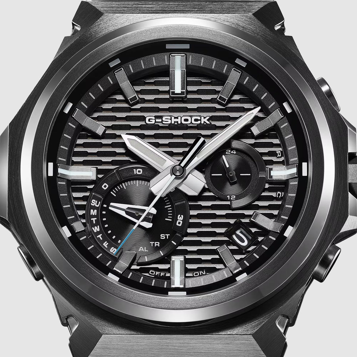 Casio G-Shock Men Quartz Black Dial Analog Stainless Steel Watch G1819 (B1000BD-1A) - 4