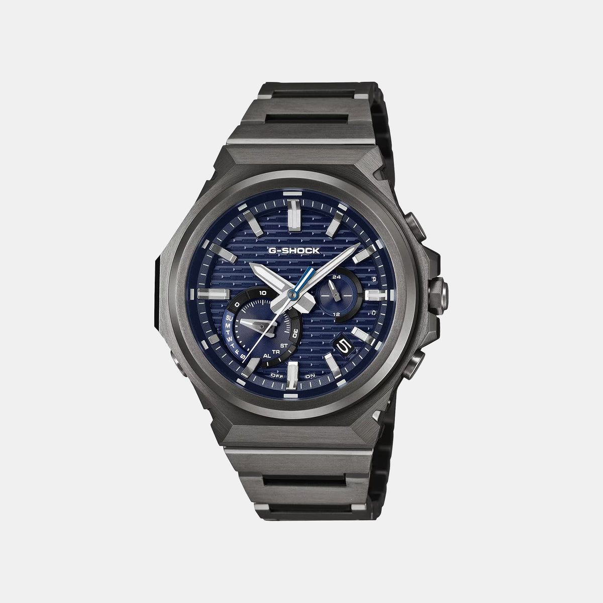 Casio G-Shock Men Quartz Blue Dial Analog Stainless Steel Watch G1820 (B1000BD-2A) - 1