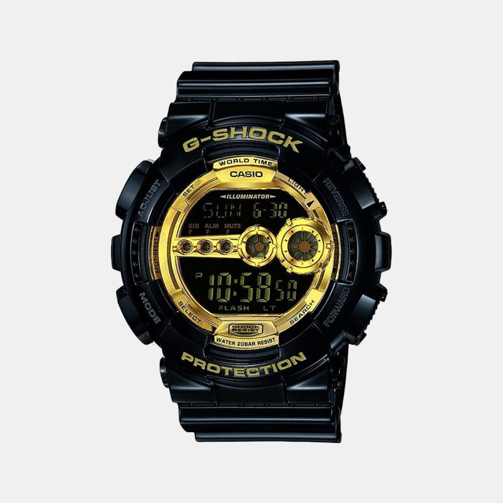 Casio G-Shock Men Quartz Gold Dial Digital Resin Watch G340 - 1