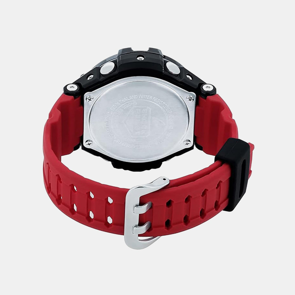 Casio G-Shock Men Quartz Red Dial Analog-Digital Resin Watch G542 - 4