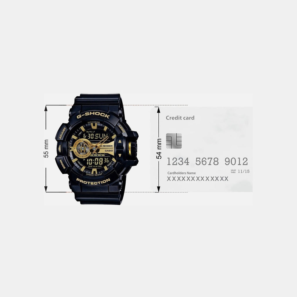Casio G-Shock Men Quartz Gold Dial Analog-Digital Resin Watch G651 - 4