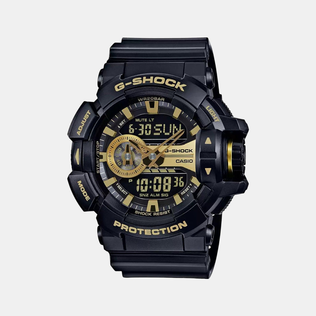 Casio G-Shock Men Quartz Gold Dial Analog-Digital Resin Watch G651 - 1