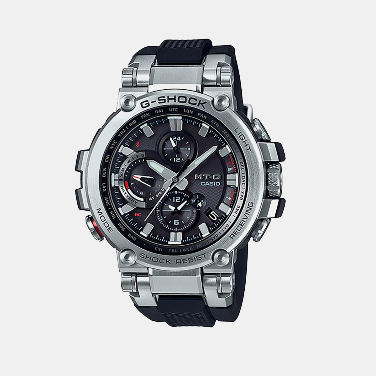 Casio G-Shock Men Solar Black Dial Chronograph Resin Watch G866 - 1