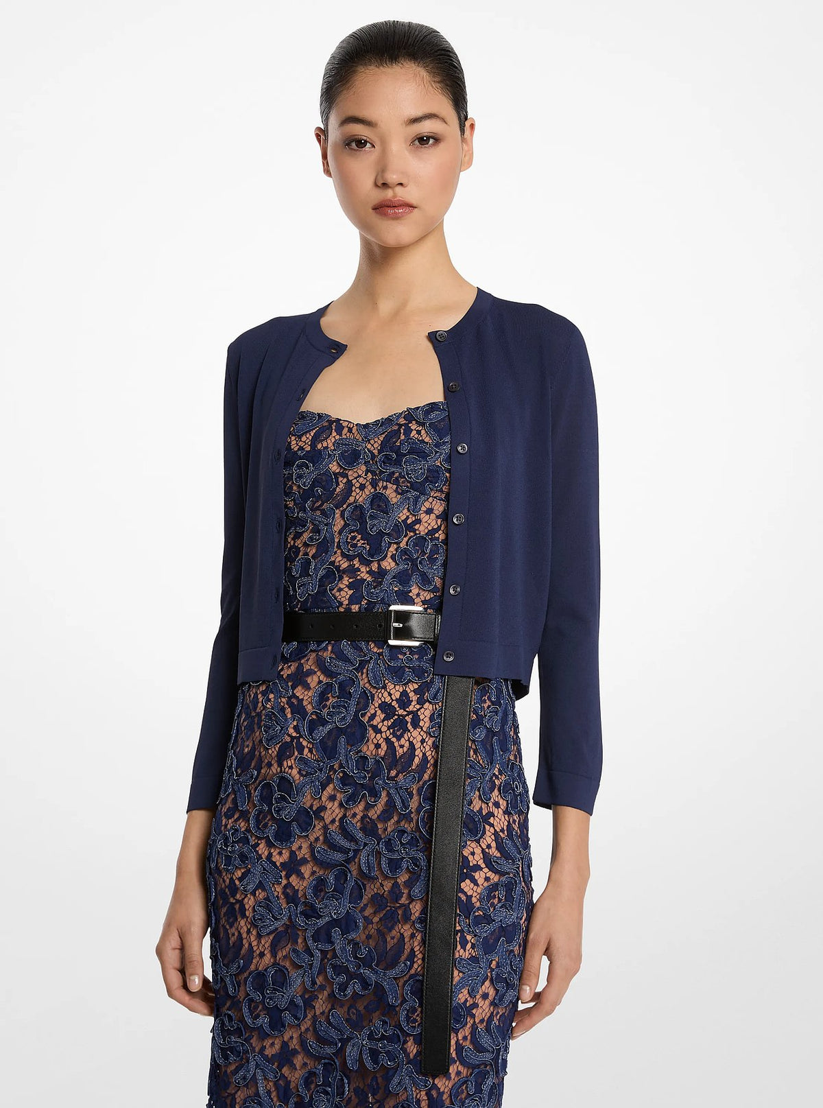 Michael Kors Stretch Viscose Baby Cardigan - Maritime