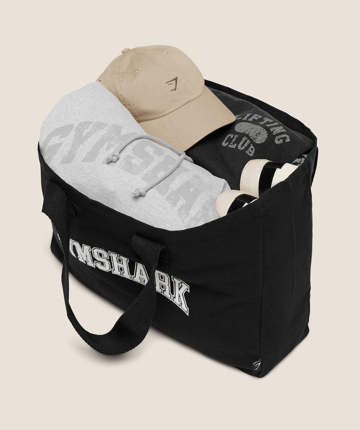 Gymshark Essentials Tote - Black/Soft White - 2