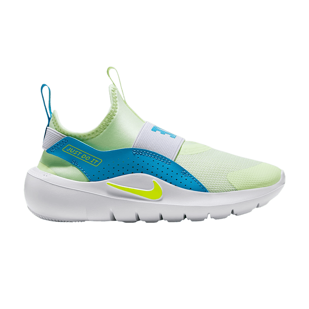 Nike Flex Runner 4 PS - Barely Volt Light Current Blue Photon Dust Lemon Venom