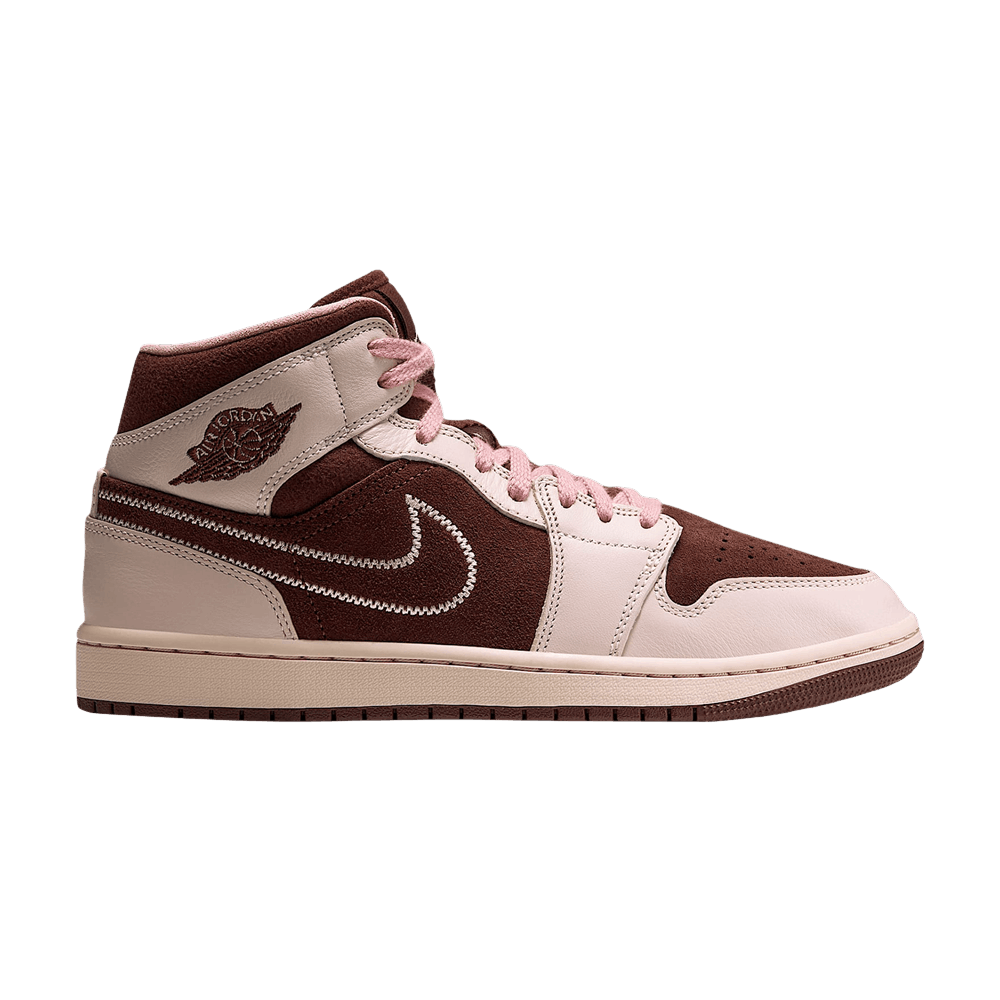 Air Jordan Wmns 1 Mid SE - Cacao Wow Rust Pink