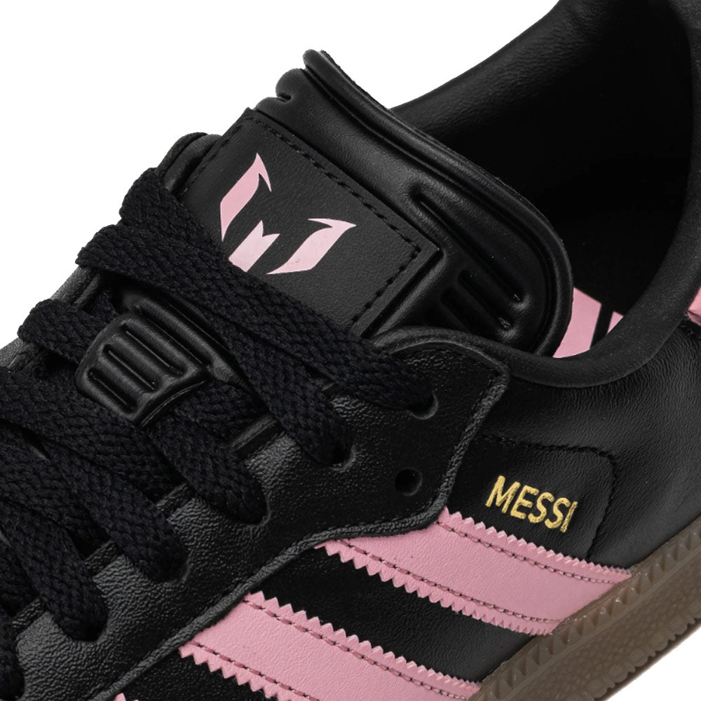 Adidas Samba Messi Indoor Soccer Shoes - Core Black / Gold Metallic / Gum