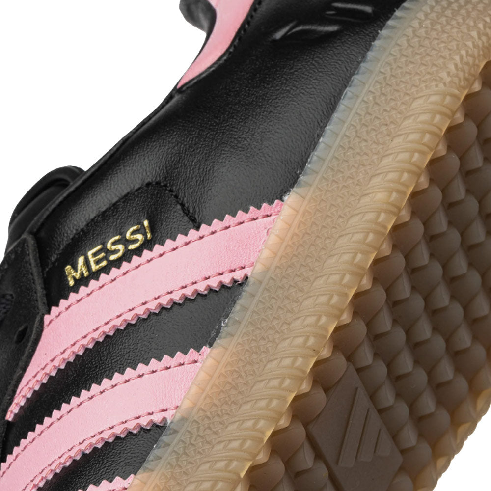 Adidas Samba Messi Indoor Soccer Shoes - Core Black / Gold Metallic / Gum