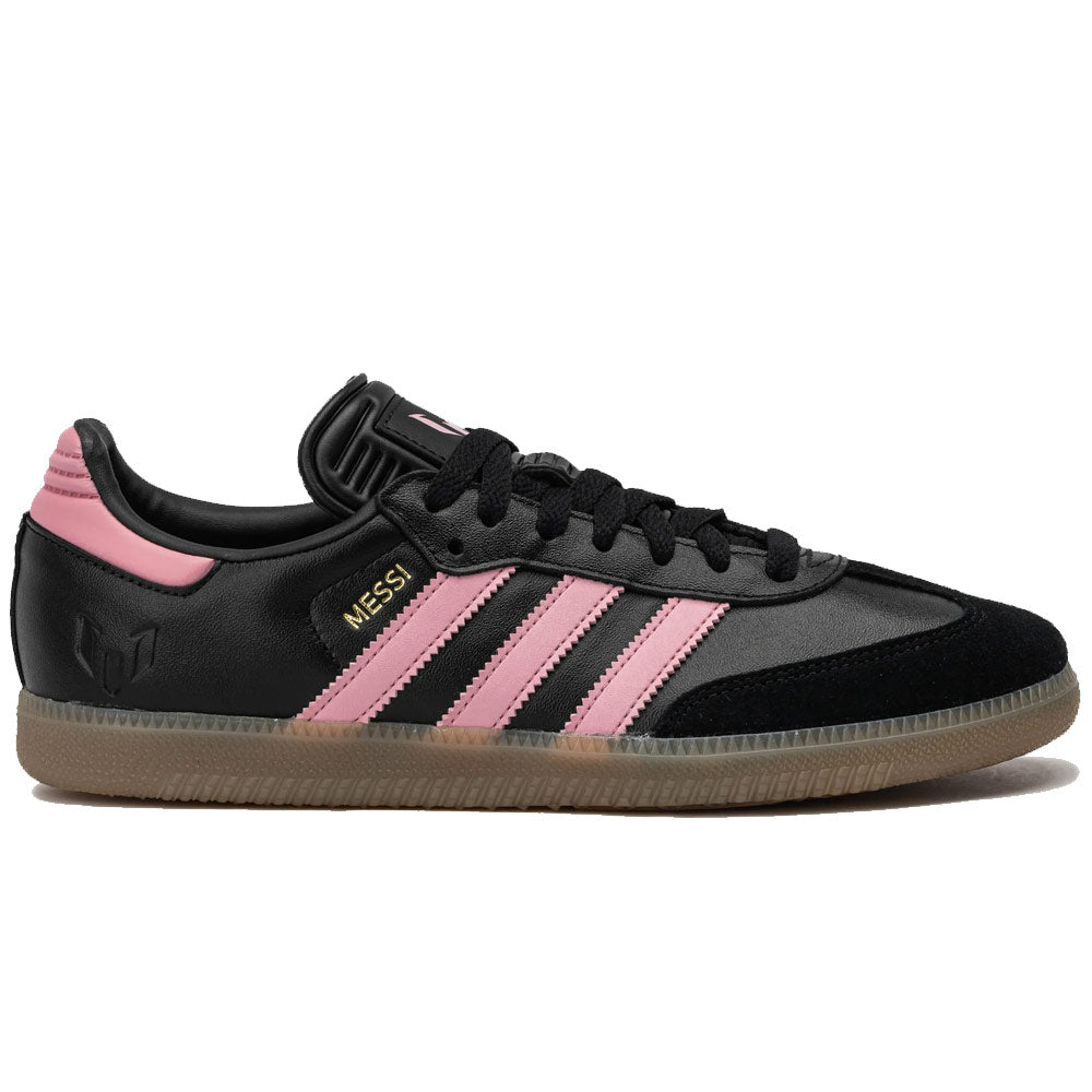 Adidas Samba Messi Indoor Soccer Shoes - Core Black / Gold Metallic / Gum
