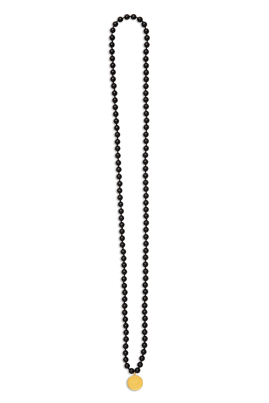 ALO Yoga Black Onyx Mala Necklace - Matte Black - 3