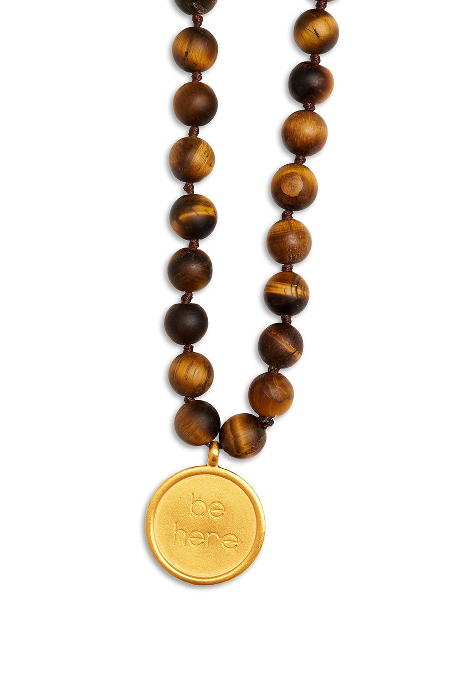 ALO Yoga Tiger’s Eye Mala Necklace
