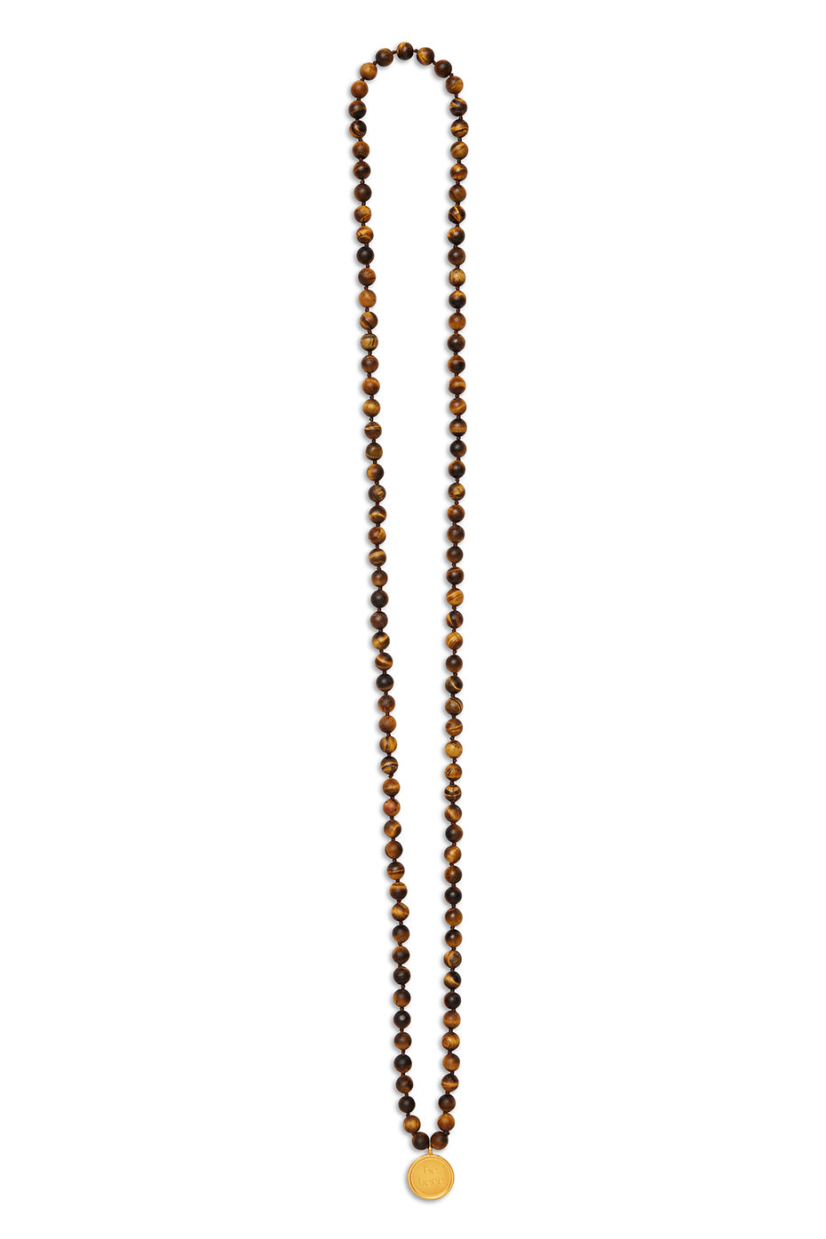 ALO Yoga Tiger’s Eye Mala Necklace - Brown - 3
