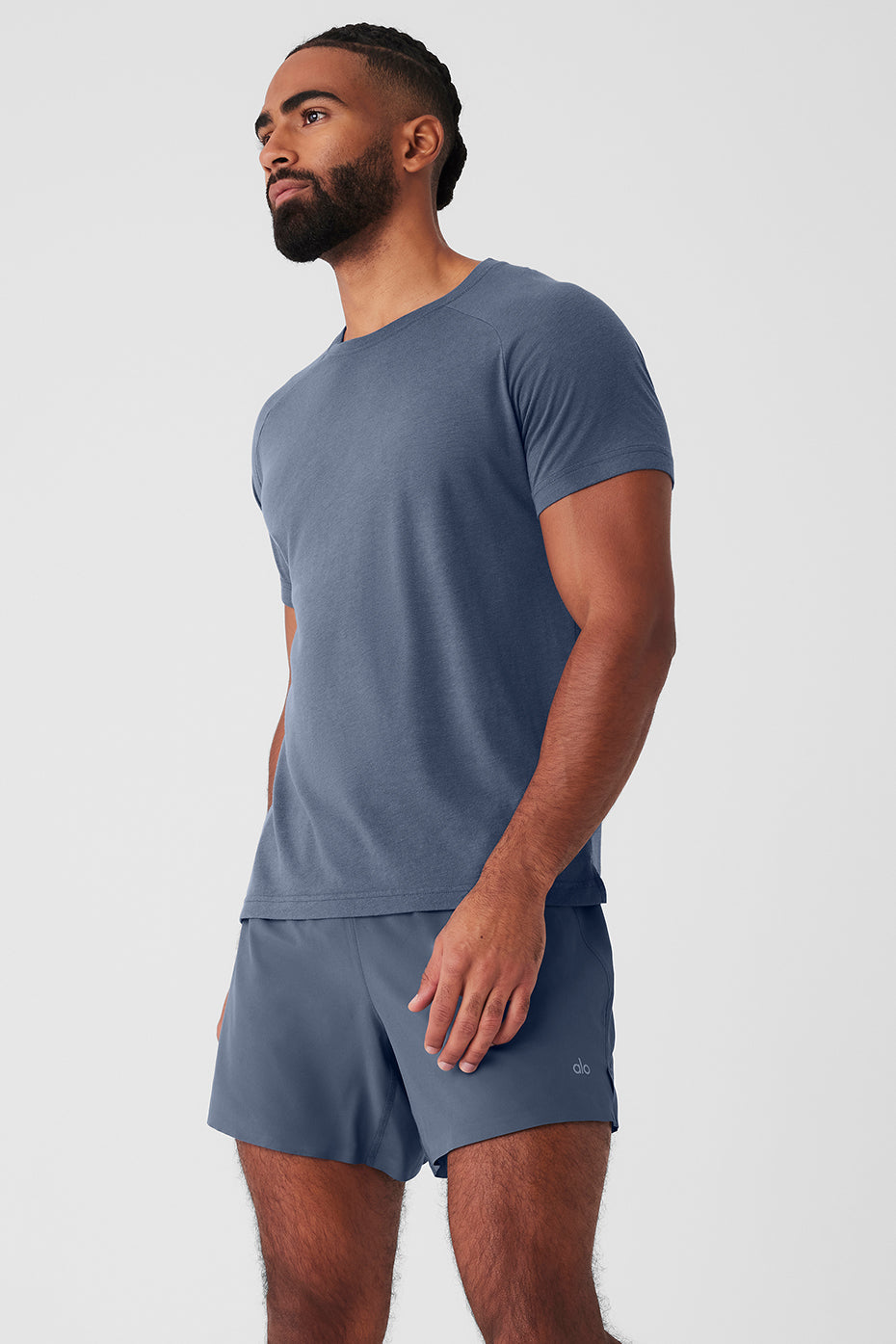 ALO Yoga Triumph Raglan Tee - Bluestone - 3