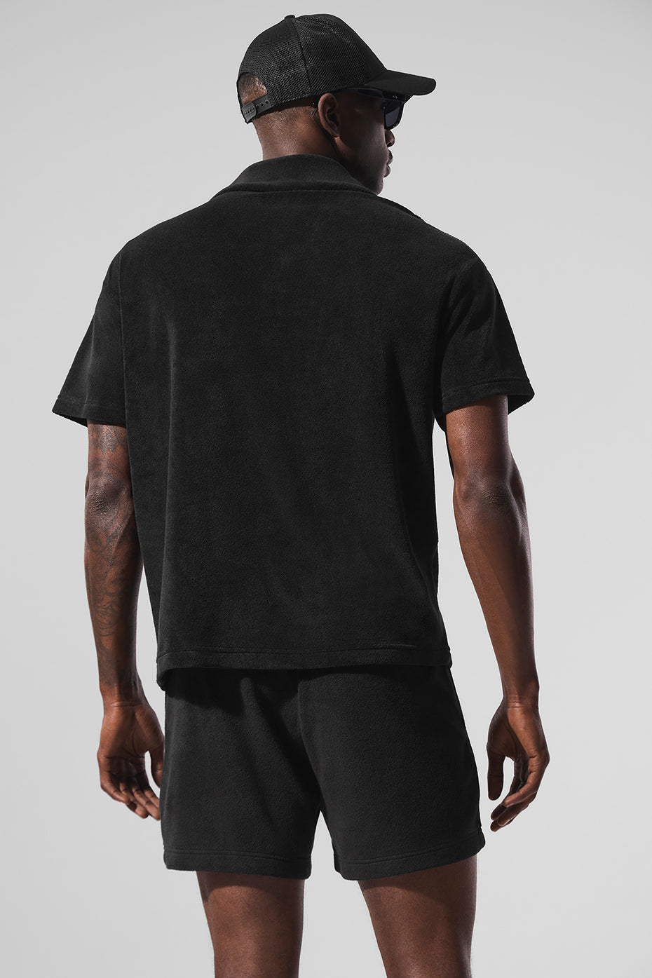 ALO Yoga Coastal Terry Button Up - Black - 2