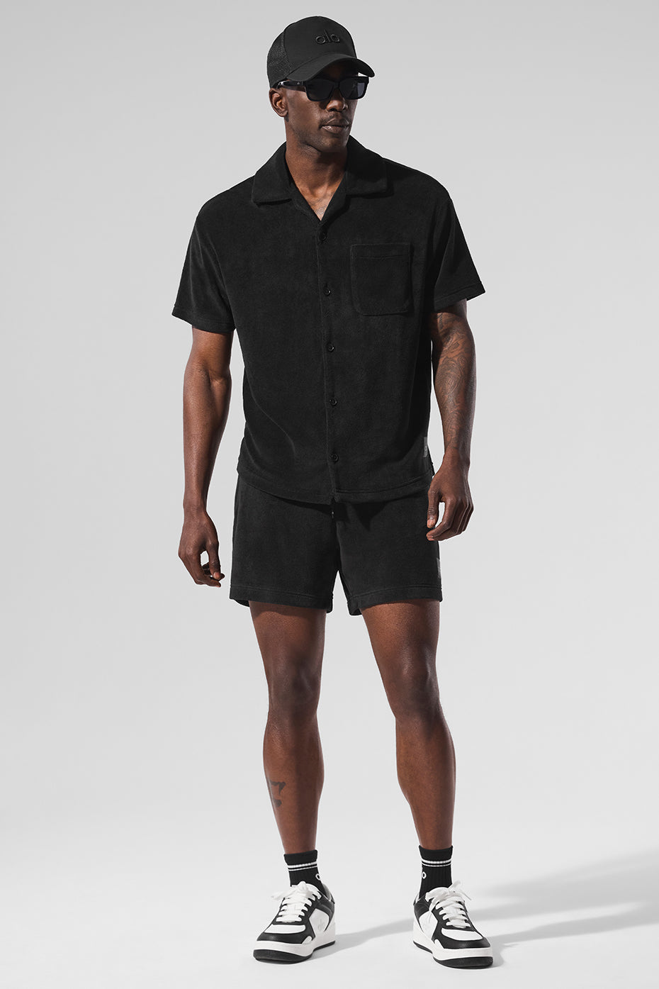 ALO Yoga Coastal Terry Button Up - Black - 5