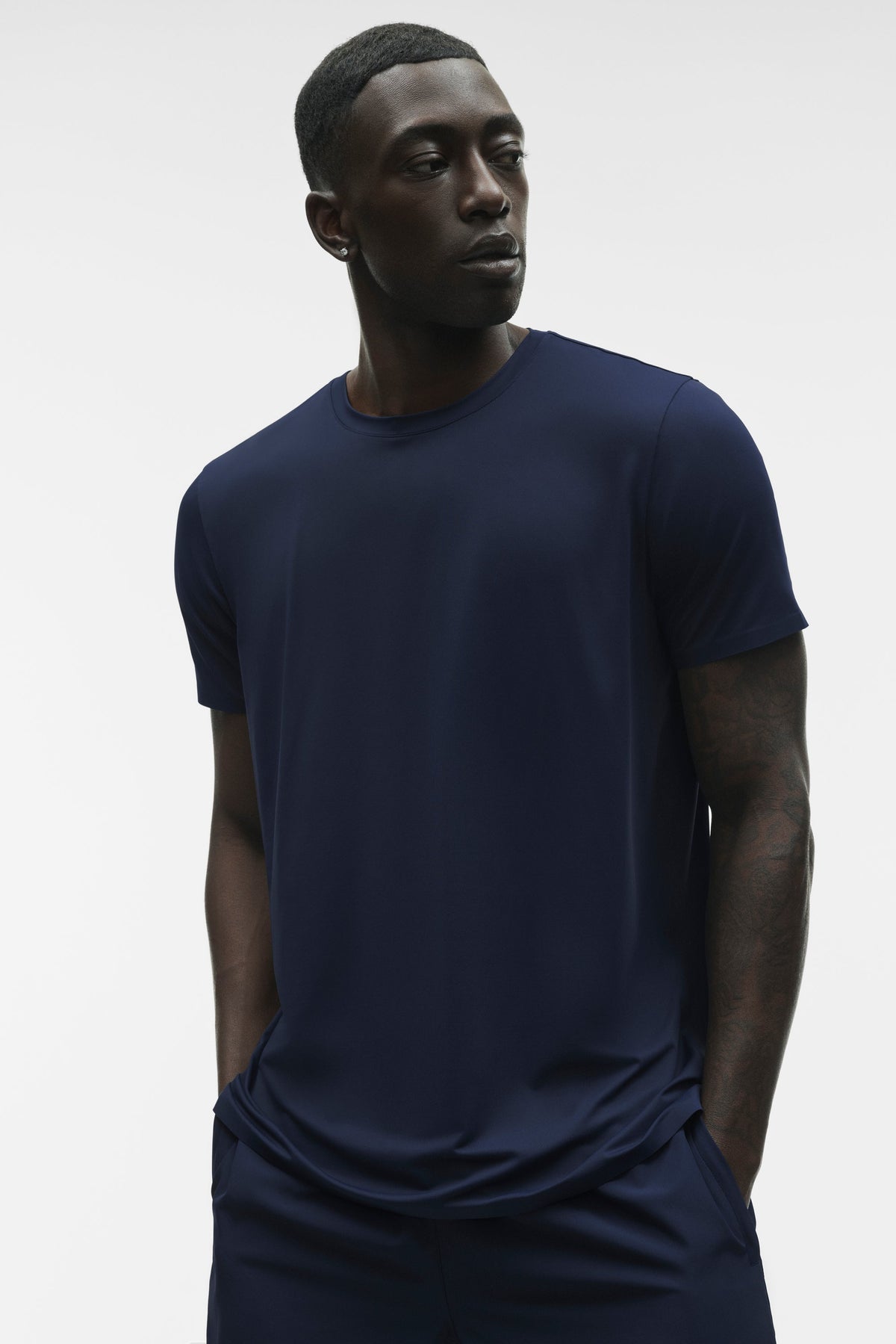 ALO Yoga Idol Crewneck Short Sleeve - Navy - 3