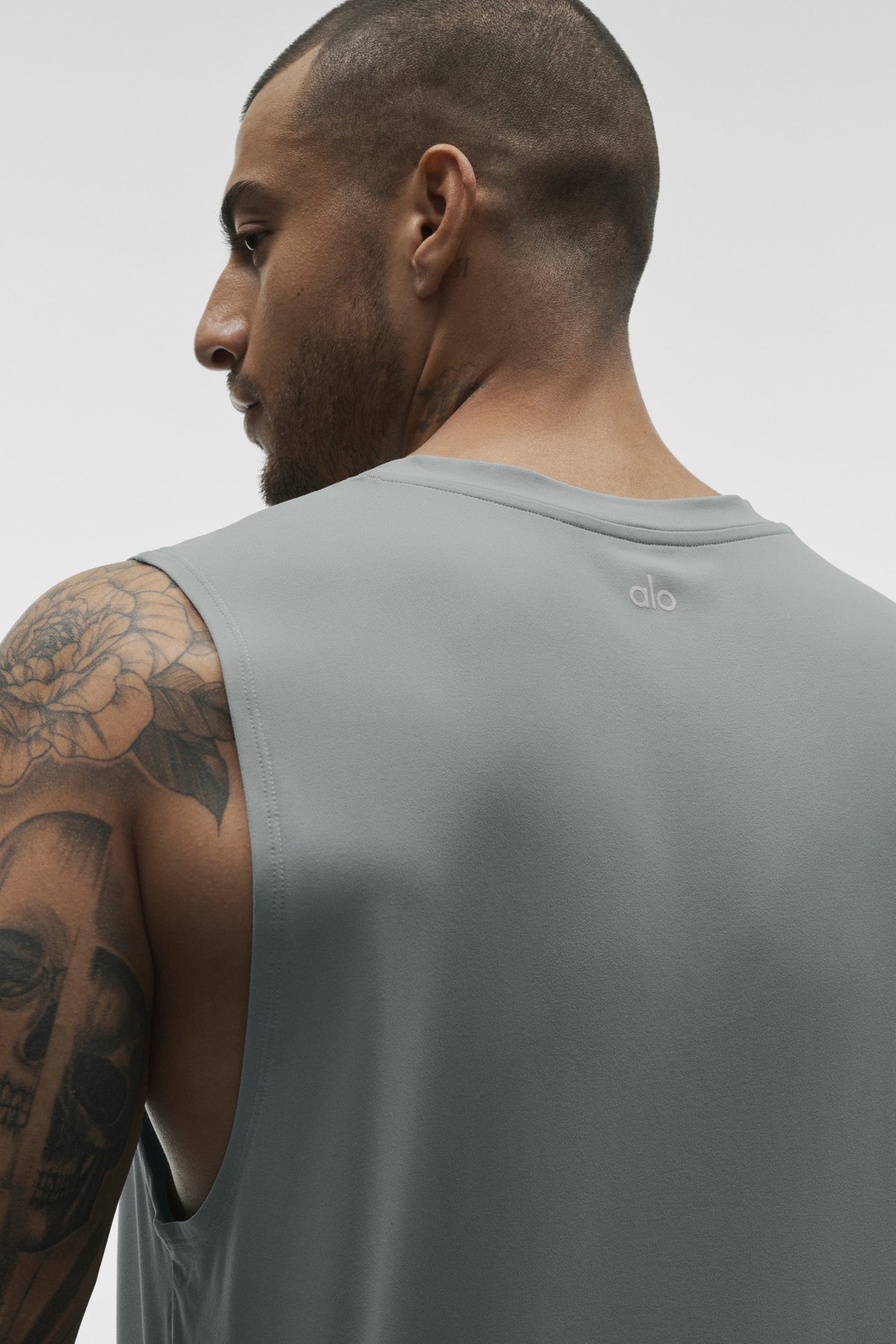 ALO Yoga Conquer Muscle Tank - Monument - 3