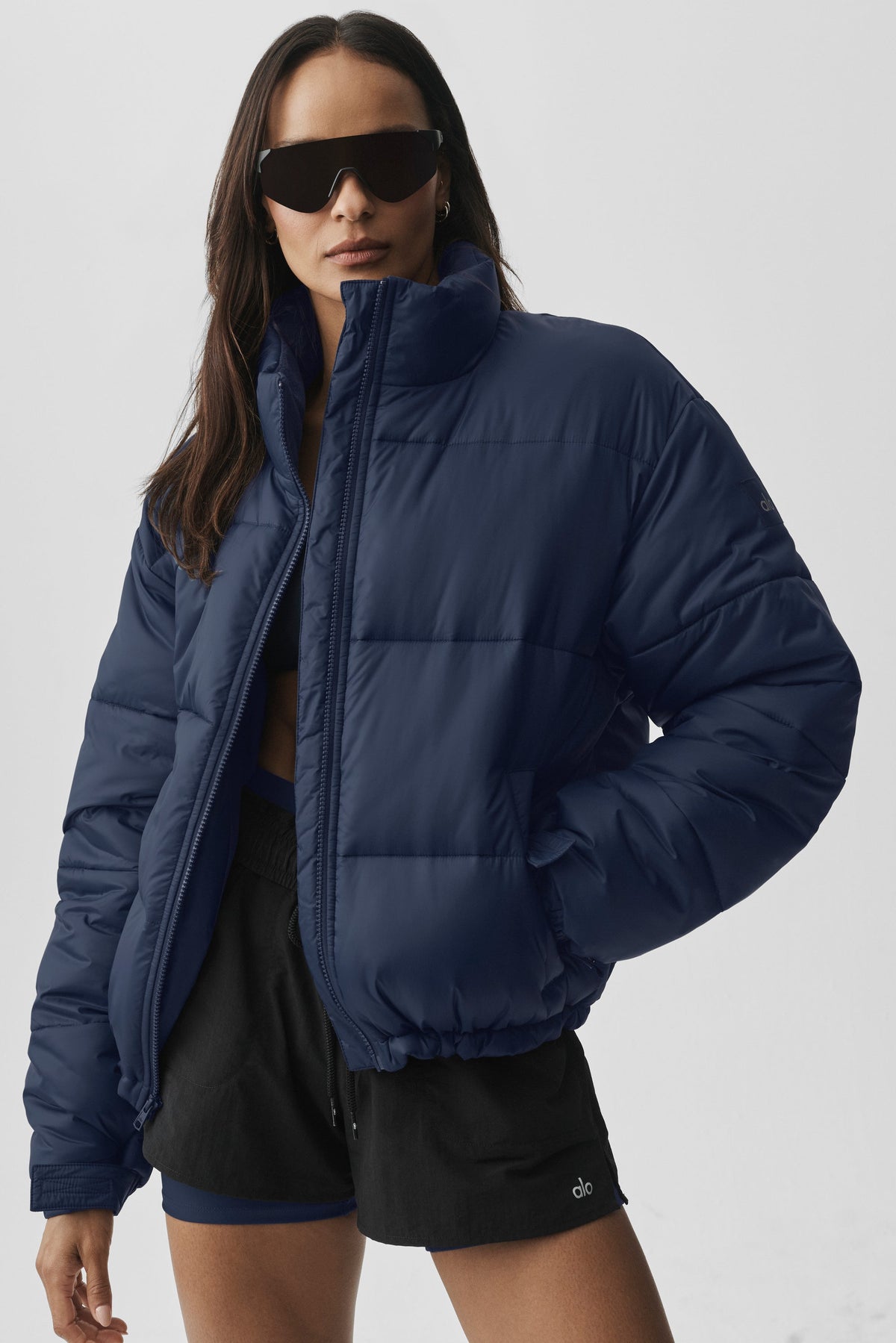 ALO Yoga Cold Front Puffer Jacket - Navy