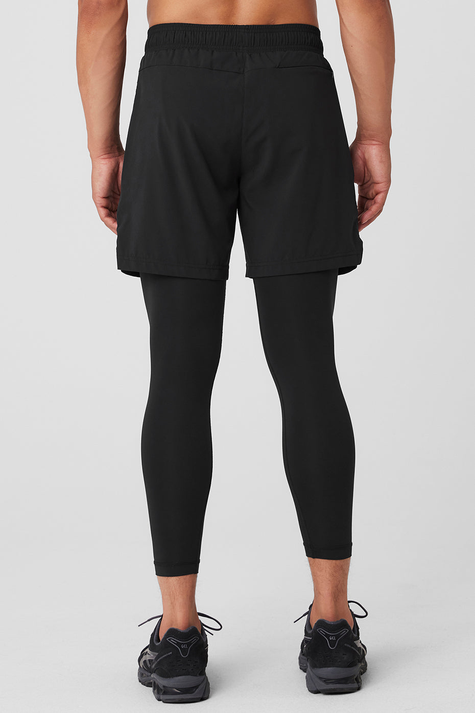ALO Yoga Stability 2-In-1 Pant - Black/Black - 2