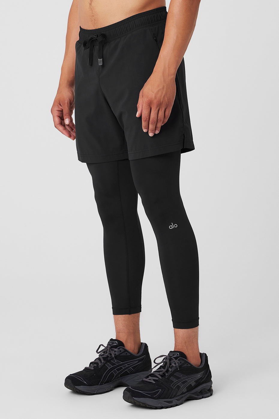 ALO Yoga Stability 2-In-1 Pant - Black/Black - 3