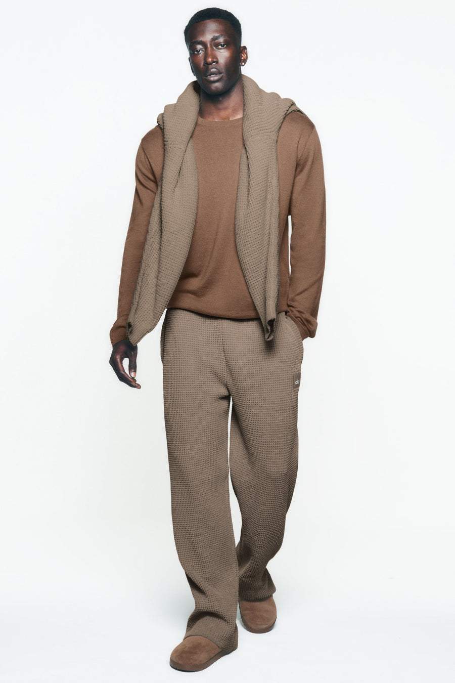 ALO Yoga Waffle Chenille Edition Straight Leg Pant