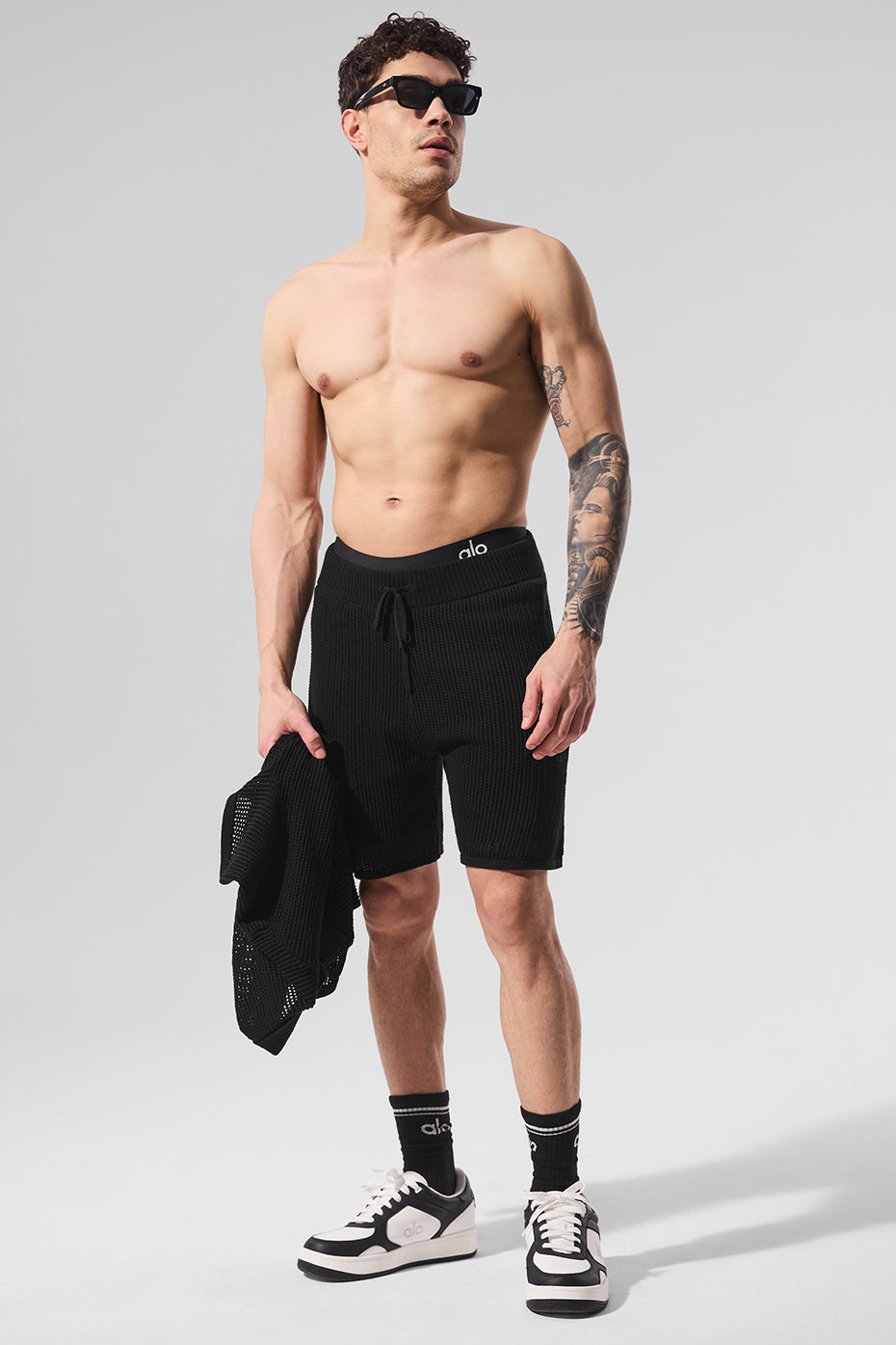 ALO Yoga Open-Knit Short - Black