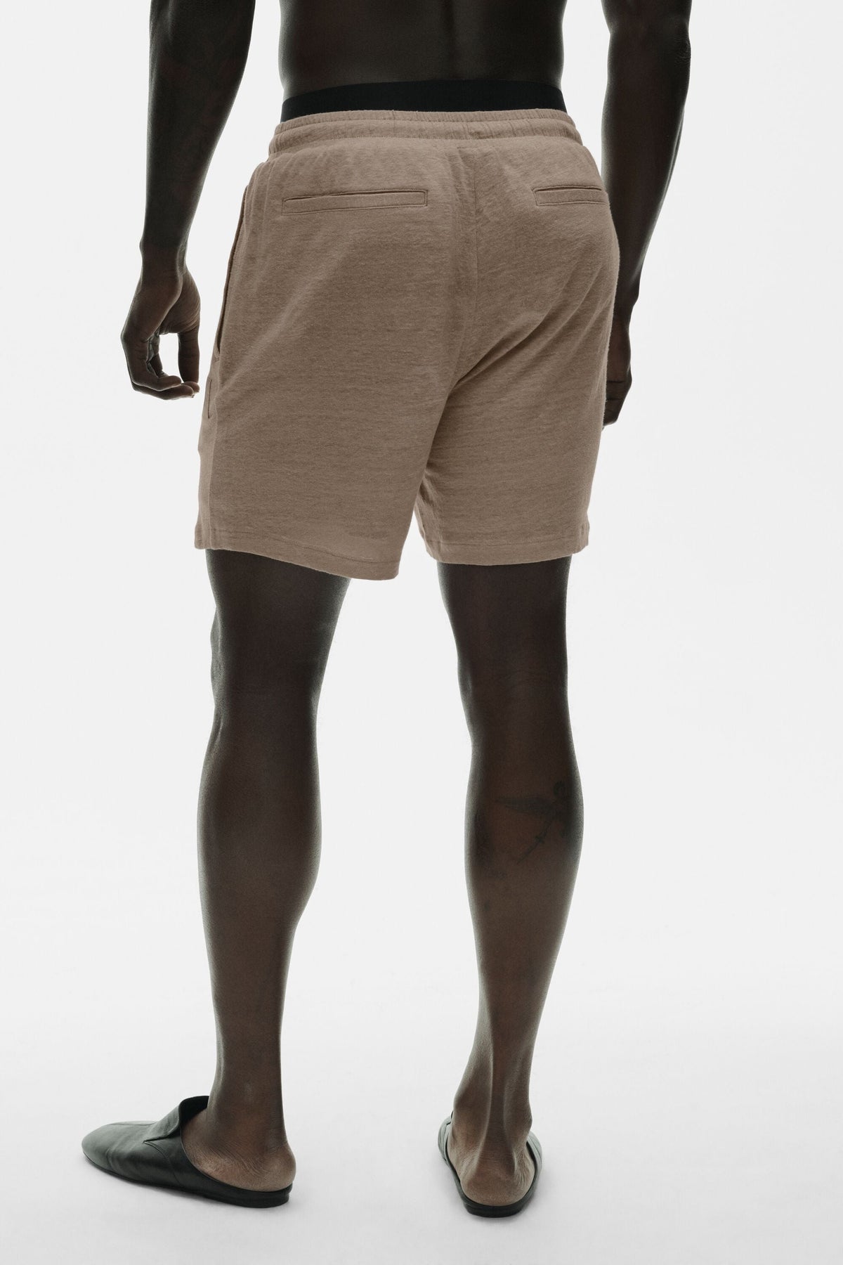 ALO Yoga 7" Linen Jersey Coastal Short - Gravel - 3