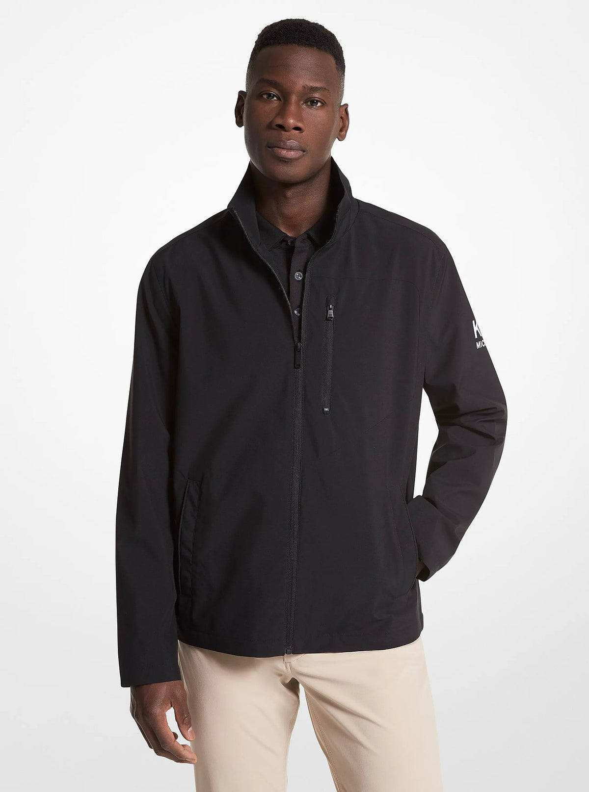 Michael Kors Golf Woven Jacket - Black