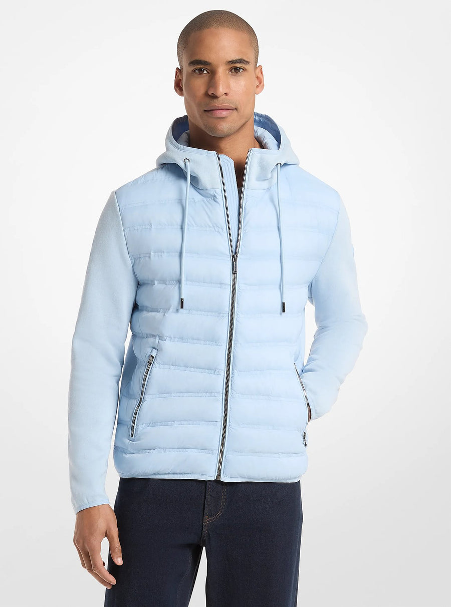 Michael Kors Galway Quilted Mixed-Media Jacket