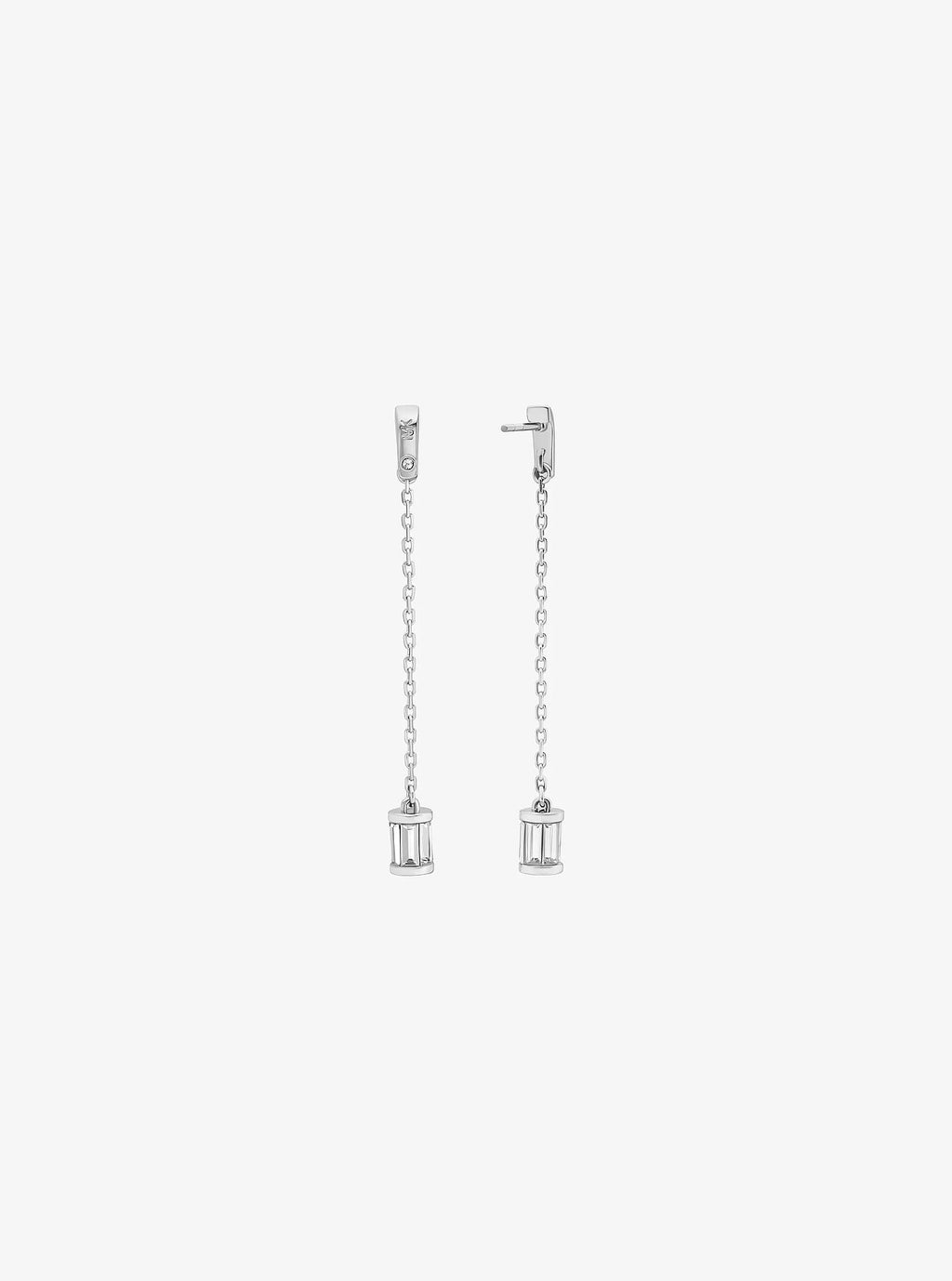 Michael Kors Cubic Zirconia Drop Earrings - Silver - 2
