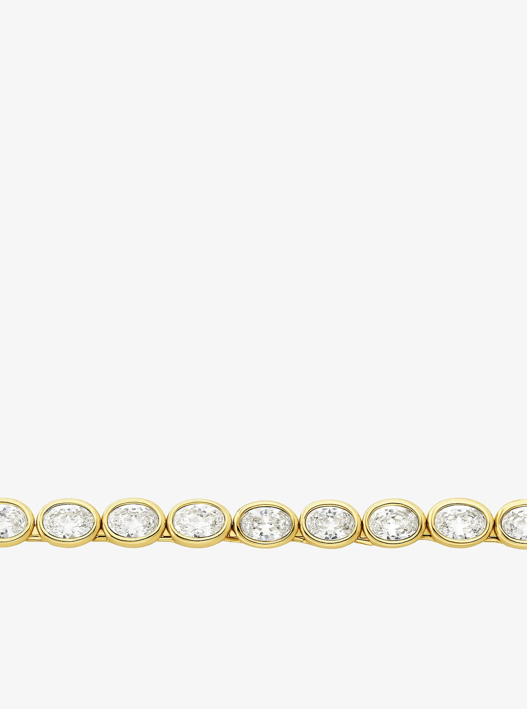 Michael Kors Precious Metal-Plated Cubic Zirconia Tennis Necklace - Gold/Clear - 2